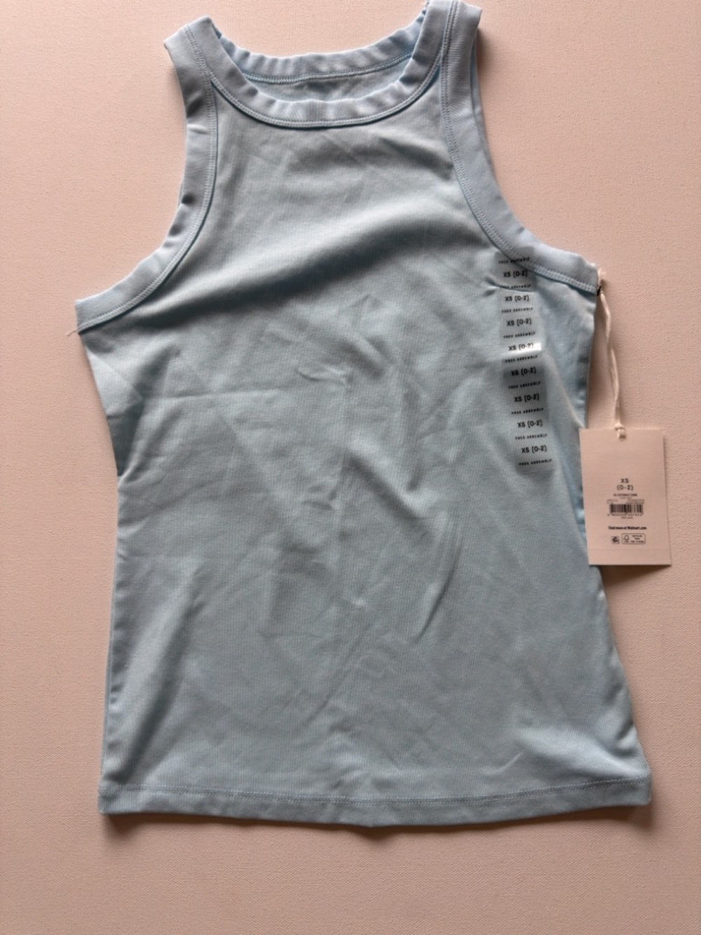 NWT Free Assembly Light Blue Women's Cutaway Tank Top Size XS (KB5)